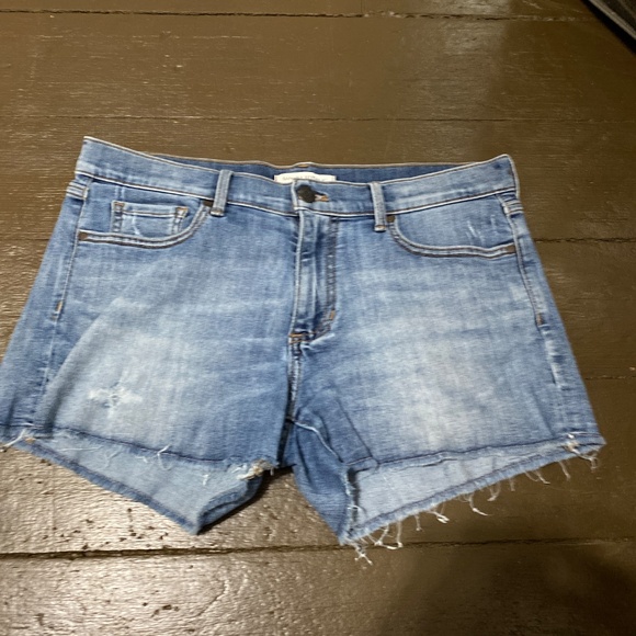 Banana Republic womens premium denim shorts 27s 27 blue Jean shorts 93% cotton - Picture 3 of 8